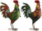Decoratieve figuren Home ESPRIT Multicolour Haan 34,3 x 14 x 48,3 cm (2 Stuks)