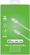 Lightning naar Type-C Kabel, 1 meter, Wit - PVC - Celly