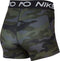 Nike Pro 3 Inch Short Dames - Camo - Aansluitende pasvorm - Zwart (M)