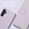 iMoshion Hoesje Geschikt voor Samsung Galaxy A54 (5G) Hoesje Met Pasjeshouder - iMoshion Design Bookcase smartphone - Paars / White Daisy