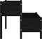 vidaXL - Plantenbak - 110x84x75 - cm - massief - grenenhout - zwart