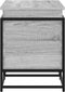 vidaXL - Opbergbox - met - deksel - 100x40x51,5 - cm - bewerkt - hout - grijs - sonoma
