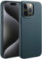 Accezz MagSafe Leather Backcover - Krasbestendig - Donkergroen (iPhone 15 Pro Max)