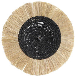 Muurlamp DKD Home Decor Natuurlijk Zwart Koloniaal Ijzer 220 V 25 W Jute (42 x 9 x 42 cm)