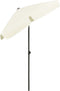 vidaXL - Strandparasol - 200x125 - cm - zwart