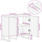 vidaXL - Wastafelkast - 62x34x58 - cm - massief - acaciahout