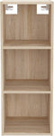 vidaXL Wandkast - 34,5x32,5x90 cm - bewerkt hout - sonoma eiken