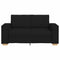 2-zitsbank Zwart 120 cm Stof