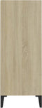 vidaXL - Dressoir - 57x35x90 - cm - bewerkt - hout - sonoma - eikenkleurig