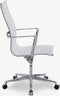 Furnicher Akira bureaustoel - PU-leren zitting - Chroom frame - In hoogte verstelbaar - Draaibaar - Wit
