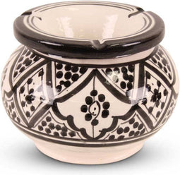 Safaary - Marokkaanse Asbak Zwart Nakhil Ø 16 x 12cm