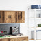 vidaXL - Garage - wandkast - bewerkt - hout - oud - hout