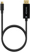 Aisens A109-0688 - USB Type-C naar DisplayPort Kabel - 0,8 m 7680 x 4320 Pixels 60 Hz - Zwart