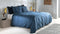 Zohome Dekbedovertrek Satinado - Effen Bedlinnen - 200x220 - Blauw - Dekbedhoes van 100% Katoen-Satijn