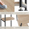 tectake® Memphis - Bijzettafel - 3 niveaus - Industrieel design - Lichtbruin