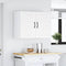 vidaXL - Keukenwandkast - Lucca - bewerkt - hout - wit
