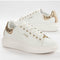 GUESS Salerno - Dames Sneakers - Gouden achterkant - Wit/Goud - Maat 39