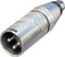 Neutrik NA2MPMF - XLR (m) - RCA (v) adapter - Zilver