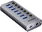 Unitek H1314A01-EU - USB Hub - 7x USB 3.2 Gen 1 - Grijs