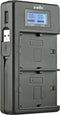 Jupio USB Dedicated Duo Lader LCD - Canon LP-E17 - Zwart