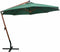 vidaXL - Zweefparasol - 350 - cm - houten - paal - groen