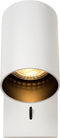 Atmooz - Wandspot Nuo - wit - Opbouwspot - Wandlamp met 1 lichtbron - Industrieel - Woonkamer / Slaapkamer - Hoogte 12cm - Metaal