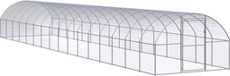 vidaXL - Kippenren - 3x16x2 - m - gegalvaniseerd - staal