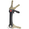 Keycabins Multitool Sleutelhouder - Key Organizer tot en met 12 Sleutels - Keychain Sleutelhanger met Bieropener - Aluminium - Zwart
