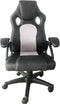 Bureaustoel Junior kinderen - gamestoel - racing gaming stijl - zwart grijs