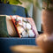Dutch Decor BRIONY - Sierkussen 45x45 cm - met bloemenprint - Cork - multicolour - Inclusief binnenkussen