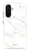 Mio by Mobilize Hoesje geschikt voor Samsung Galaxy A26 MagSafe Telefoonhoesje Hardcase | Mio by Mobilize Backcover | Geschikt voor MagSafe | Geschikt voor Draadloos Opladen met Magnetische Ring | MagSafe Case - White Marble | Wit