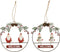 J-Line Kerstmis Hanger Welcome Kerstman/Sneeuwman Metaal Assortiment Van 2
