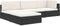 vidaXL - Hoekbank - 1 - st - met - kussens - poly - rattan - bruin