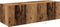 vidaXL - TV - Wandkast - met - LED - Verlichting - Oud - Hout - 100x35x31 - cm