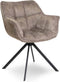Liviza Stoel Terme Bruin - Polyester - Rond Bruin - 81 cm , 645 cm , 64 cm
