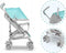 Lionelo Elia - Buggy - Lichte 7kg en Duurzame Kinderwagen - Verstelbare rugleuning - Turquoise