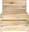 vidaXL - Tuinmiddenbank - pallet - geïmpregneerd - grenenhout