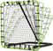 EXIT Tempo multisport rebounder 100x100cm - groen/zwart
