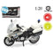 Motorfiets 22 x 14,5 cm Licht Geluid Wit