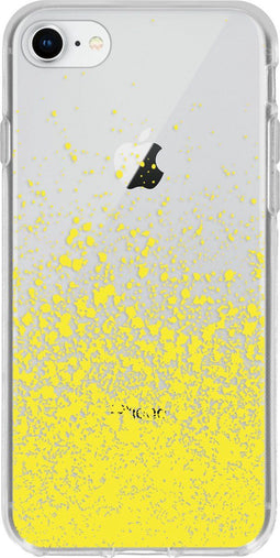 Hoesje Geschikt voor iPhone SE (2022) / SE (2020) / 8 / 7 Hoesje Siliconen - Design Backcover siliconen - Meerkleurig / Splatter Yellow