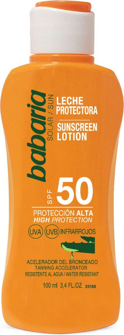 Zonnemelk Babaria F-50 Aloë Vera (100 ml)