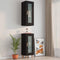 vidaXL - Wandkast - 34,5x34x90 - cm - zwart