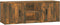 vidaXL - Tv-meubel - 100x31,5x35 - cm - bewerkt - hout - gerookt - eikenkleurig