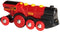 BRIO 33592 - Rode locomotief op batterijen - Met knoppen en geluid (2 stuks)