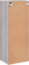 vidaXL - Tv-wandmeubel - 40,5x30x102 - cm - bewerkt - hout - grijs - sonoma