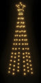vidaXL - Kerstboom - met - grondpin - 108 - LED's - warmwit - 180 - cm