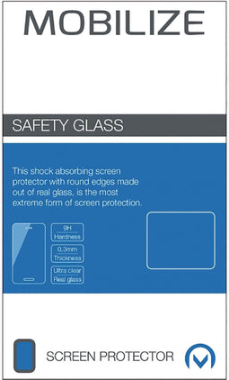 Mobilize 46272 - Safety Glass Screen Protector - 9H bescherming - 0,3 mm dik