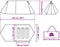 vidaXL - Tent - 3-persoons - waterdicht - groen