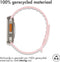 iMoshion Bandje Geschikt voor Apple Watch Bandje Series 1 / 2 / 3 / 4 / 5 / 6 / 7 / 8 / 9 / SE / Ultra (2) - 42 / 44 / 45 / 49 mm - iMoshion Siliconen band - Roze