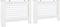 vidaXL Radiatorombouwen 2 st 152x19x81.5 cm MDF wit